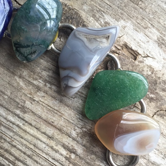 Vintage semi precious stone bracelet - Picture 4 of 5